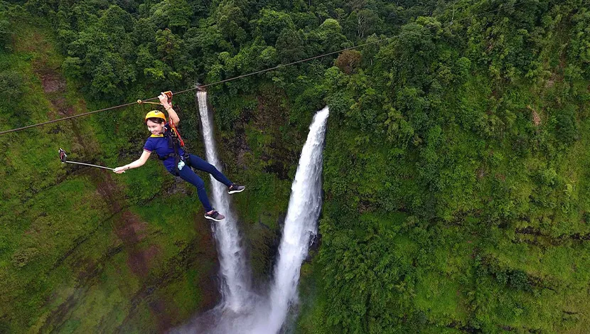 Ziplining-At-Tad-Fane-Waterfall